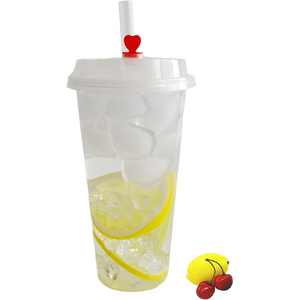 Disposable Eco Custom 360ml/500ml/700ml Frosted Clear PP Injection Packaging Bubble Boba Tea <b>Plastic</b> <b>Cups</b> With Logo - Product Image 3