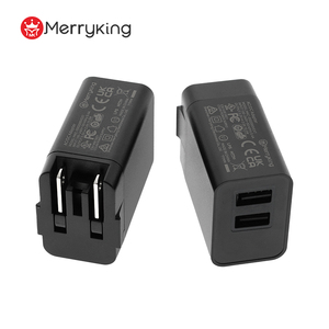 Merryking giá tốt ul FCC ETL phê duyệt cổng USB sạc USA tường sạc kép USB sạc cho tai nghe bluetooth - Product Image 1