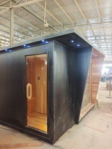 Nueva Llegada, Venta Especial: <span class=keywords><strong>Sauna</strong></span> Exterior de <span class=keywords><strong>Madera</strong></span> con Luz Roja Seca e Infrarrojos, Estufas de Leña para <span class=keywords><strong>Sauna</strong></span> Exterior, Habitaciones de <span class=keywords><strong>Sauna</strong></span> Infrarrojas - Product Image 3