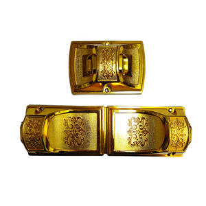 Прямые поставки с завода: высококачественные аксессуары для гробов — угловые элементы глубокого золотистого цвета для деревянных гробов. - Product Image 1