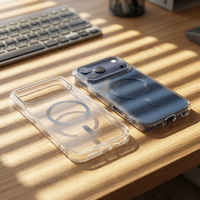 Étui de téléphone magnétique antichoc de luxe, coque de protection antichoc avec recharge sans fil pour iPhone 18 17 16 15 14 13 Pro Max