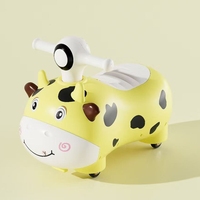 Jouet à pédales en plastique en forme de voiture avec motif animal amusant pour les enfants de 2 à 4 ans