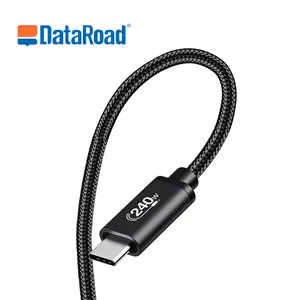 USB 2.0 240w Usb C To Type C Cable Pd3.1 48v 5a Rapid Fast Charging Multi-function Charging Data Cable