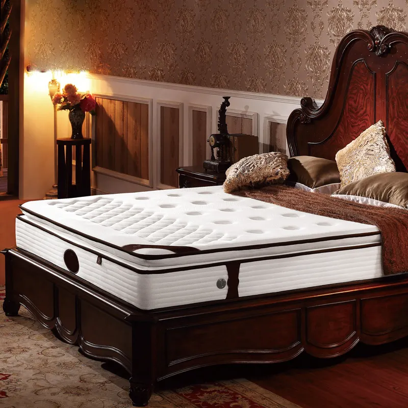 Otel iyi kral yatak lateks orta yumuşak köpük kraliçe boyutu cep yaylı şilte yatak uyku 90 190