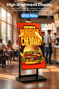 Pantalla Publicitaria Portátil de <span class=keywords><strong>42</strong></span> Pulgadas para Interiores, Señalización Digital para Centros Comerciales, con Base Móvil y 3 Años de Garantía, Nuevo Diseño - Product Image 6