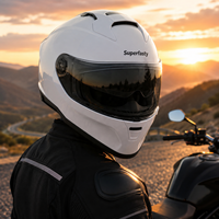 Casque de moto intégral en ABS de qualité supérieure, fermeture rapide, homologué DOT, toutes saisons, pour adultes, pour la conduite de scooter, fabrication OEM