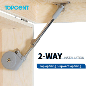 TOPCENT Tige de pression à gaz hydraulique pliable pour porte de placard, porte de meuble, porte de garde-robe, à arrêt aléatoire - Product Image 5