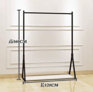 Porte-vêtements mural en métal pour <span class=keywords><strong>la</strong></span> vente au détail - Product Image 3