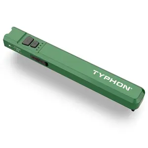 Typhon Tracer PEN 1000ลูเมนไฟ LED สีขาวพร้อมลำแสงเลเซอร์สีเขียวที่ใช้พลังงานจากแบตเตอรี่ในตัวแบบชาร์จไฟได้สำหรับกลางแจ้ง