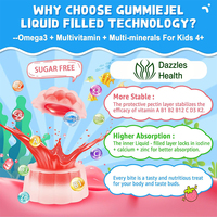 Service OEM : Gummies Oméga 3 Haute Concentration avec Huile de Poisson Oméga-3, Halal, Suppléments Oméga 3