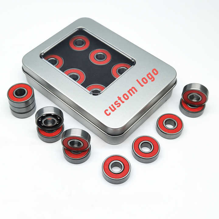Abec 9 Пользовательские Красные подшипники для скейтборда 8x22x7 608-2RS 608 Zz Z RS 2RS для мигающих роликов