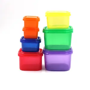7 개/세트 멀티 컬러 21 일 부분 제어 용기 키트 BPA 무료 플라스틱 식품 상자 건강한 다이어트 칼로리 제어 도시락
