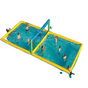 ขายส่ง ป้ายสระว่ายน้ำ-กลางแจ้งInflatableวอลเลย์บอลฟิลด์พาณิชย์เด็กและผู้ใหญ่วอลเลย์บอลCourtสำหรับสระว่ายน้ำ