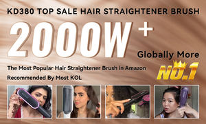 Plancha de Pelo de Cerámica 2 en 1 Más Vendida, Peine Estilizador, Uso en Exteriores y Hoteles, Alisado Rápido, Opción Personalizada - Product Image 6