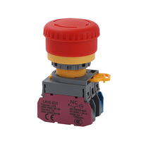 Grand interrupteur rond à bouton d'alimentation de 22mm Tête champignon auto-réplicante pour les applications à bouton poussoir