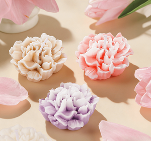 Bougie décorative Zijin Carnation en cire de paraffine, durée de combustion de 1 à 2 heures, 5 couleurs, pour la fête <span class=keywords><strong>des</strong></span> mères, Thanksgiving, la maison - Product Image 4