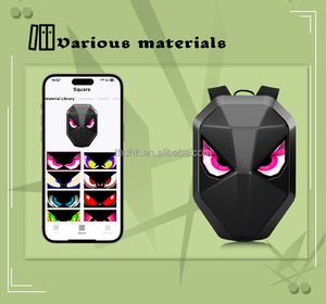 Sac à dos de moto Knight avec yeux LED, imperméable, coque rigide, sac à casque, sac à dos pour ordinateur portable, pour la conduite, le cyclisme, les voyages, grand sac - Product Image 4