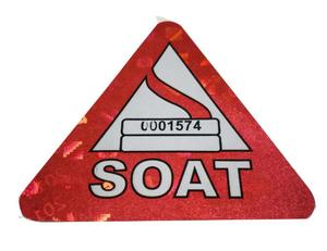 Adhesivo de seguridad para ventana de coche, pegatina de sello de impuesto para carretera y vidrio - Product Image 3