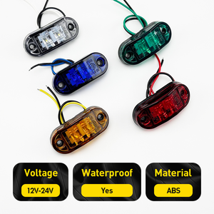 Feux <span class=keywords><strong>de</strong></span> <span class=keywords><strong>position</strong></span> latéraux ovales à LED pour voitures VTT 12V 24V Jaune <span class=keywords><strong>Orange</strong></span> Blanc Rouge Ambre Nouvel État <span class=keywords><strong>Position</strong></span> arrière Semi Camions Remorques - Product Image 4