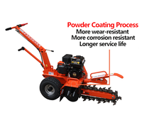 K-maxpower 7HP certificat CE profondeur maximale 450mm EPA Mini tracteur alimenté à l'essence, trancheur Terra