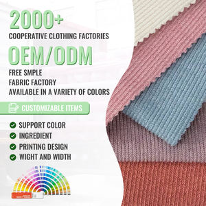 Tela Elástica de Spandex 2x2, Resistente, Popular al por Mayor, Tela de Canalé con Spandex para Chaquetas y Abrigos - Product Image 3