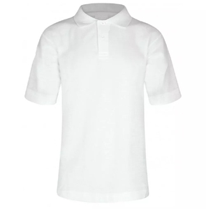 Ultima Novità: <span class=keywords><strong>Polo</strong></span> <span class=keywords><strong>Bianca</strong></span> a Tre Bottoni in Puro Cotone Tinto in Capo, Traspirante, Casual e Delicata sulla Pelle per Ragazze - Product Image 5