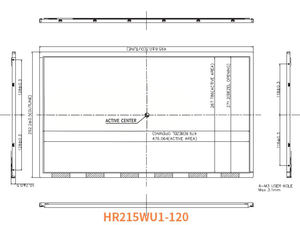 Proveedor de Fábrica, Módulo de Pantalla LCD TFT HR215WU1-120 de 21.5 Pulgadas, 1000:1 con 30 Pines LVDS 17S4P WLED para Monitor - Product Image 5