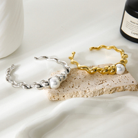 Bracelet en corde torsadée épaisse plaqué or PVD 18 carats étanche Bracelet en perles d'acier inoxydable Joyas De Acero Inoxidable Al Por Mayor