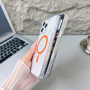 Originale per <span class=keywords><strong>Apple</strong></span> <span class=keywords><strong>Iphone</strong></span> 17 16 Pro <span class=keywords><strong>custodia</strong></span> Max trasparente Anti giallo spesso Set alla rinfusa con caricatore magnetico Wireless antiurto - Product Image 3