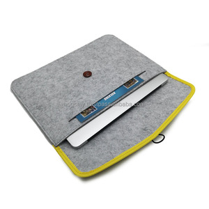 High Quality Felt Laptop Sleeve Notebook <b>Computer</b> Case Carrying <b>Bag</b> Two Sizes Multifunctional Felt Waterproof Laptop Tote <b>Bag</b> - Product Image 4