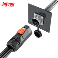 Connecteur Circulaire Étanche IP67 MJ32 2+4 Broches 120A 600V à Verrouillage Rapide, Prise à Courant Élevé pour Système de Stockage d'Énergie BMS Solaire