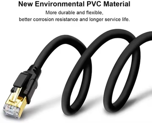 DENIXI Service OEM câble de Communication RJ45 plaqué or câble de raccordement ignifuge <span class=keywords><strong>40M</strong></span> CAT6 câble réseau <span class=keywords><strong>Ethernet</strong></span> - Product Image 6