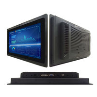 7 "23.6 inci Windows tertanam 7/8/10/Linux/Android 10 poin layar sentuh kapasitif Aksesori komputer industri stok aluminium