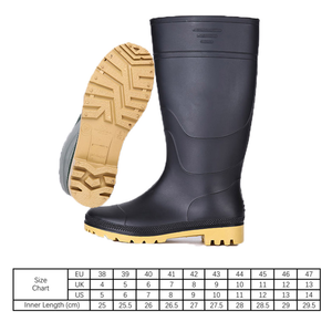 Botas de Lluvia de PVC Impermeables Unisex Económicas, Botas de Agua para Pesca, Agricultura y Trabajo, Calzado de Goma Resistente a Químicos para Hombre - Product Image 2