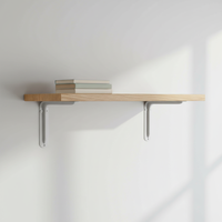 Supports muraux industriels en fer de 1,2 mm d'épaisseur, anti-rouille, revêtement poudré, pour étagères/armoires