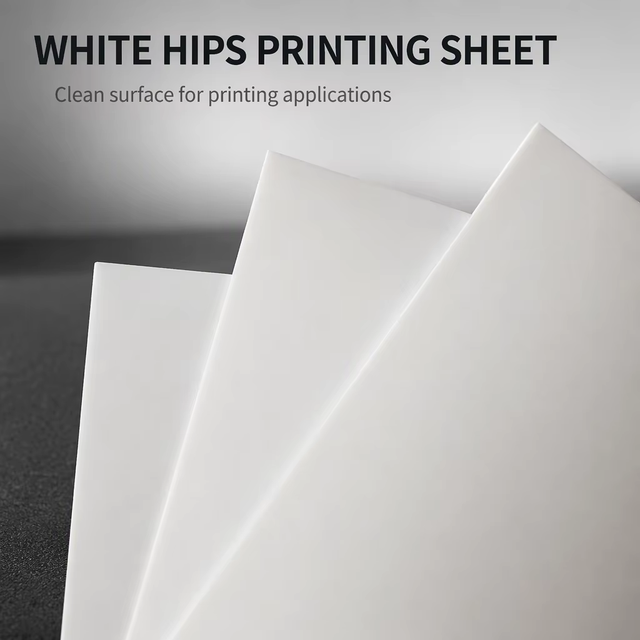 300/400/500/600/700/800 Mic White Polystyrene + Synthetic Paper for Printing PS Sheet HIPS Sheet Processed by Cutting