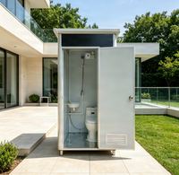 Mini-maison prête à être expédiée, toilettes portables, toilettes mobiles d'extérieur, toilettes portables, salle de bain préfabriquée, pot, WC public