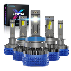 X-7SEVEN 2024ใหม่140W 25000LM รถยนต์ไฟหน้ารถ H4 H11 H7 LED ไฟหน้ารถ CSP หลอดไฟ3570สำหรับอุปกรณ์ตกแต่งรถยนต์ - Product Image 1