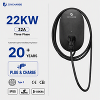 Stasiun Pengisian Daya EV Cepat 22kW AC Wallbox Tipe 2 3 Fasa 32A