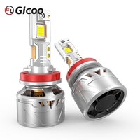 Gicoo X68 Nuevas Bombillas LED para Faros Delanteros de Coche de Alta Potencia, Súper Brillantes de 6000K, Venta al por Mayor de Fábrica, 50000 Lúmenes, H7 H11 9005 H4