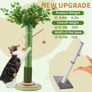 Rascador para Gatos Starmon con Cuerda de Sisal, Rascador Grande para Gatos con Pelota Colgante para Gatitos y Gatos Medianos y Grandes - Product Image 5