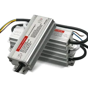 IP68 Led Driver tahan air, 110v 220v Ac Dc tegangan konstan 24w sampai 400w 12v 24v arus konstan