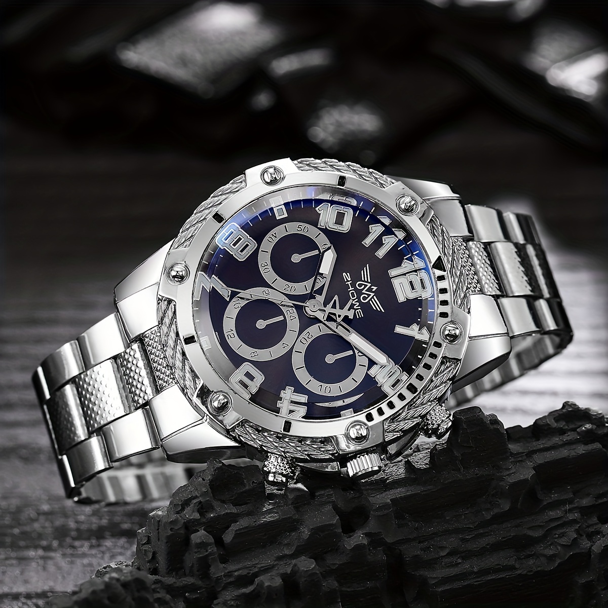 Luxury Men's Quartz Watch - NW1439 Large Dial Hip-Hop Style with