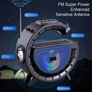 2024 New Trending Product <strong>Gadgets</strong> Flash Light <strong>Solar</strong> Power Bank Waterproof Wireless bluetooth Speaker With Led Light