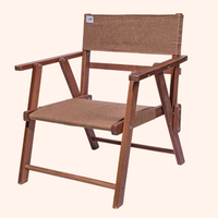 BSCI Fournisseur Extérieur Pliant Portable Directeur Portable Pliant Pas Cher Chaise De Camping En Bois