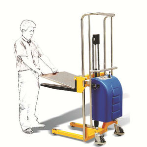 हाइड्रोलिक इलेक्ट्रिक उठाने मंच तय की और समायोज्य कांटा स्टेकर के साथ मिनी इलेक्ट्रिक स्टेकर - Product Image 4