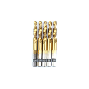 6 pcs HSS M3-M10 <span class=keywords><strong>robinet</strong></span> combiné et jeu de forets pour le Métal Autotaraudeuse Fraise - Product Image 4