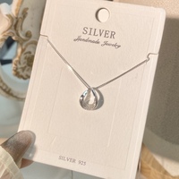 Collier d'amour en argent sterling S925, charmant et tendance, cadeau de mariage pour filles, bijoux en gros d'usine