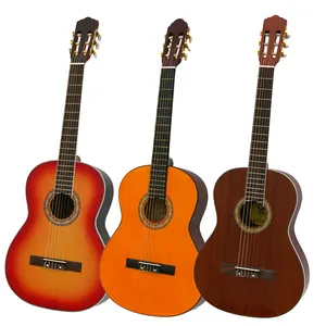 Guitarras Clássico violão de madeira maciça 38 polegadas guitarra estudantil feita na china