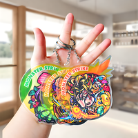 Porte-clés acrylique personnalisé Vente en gros d'usine Personnage d'anime mignon Porte-clés en acrylique Porte-clés pendentif en plastique